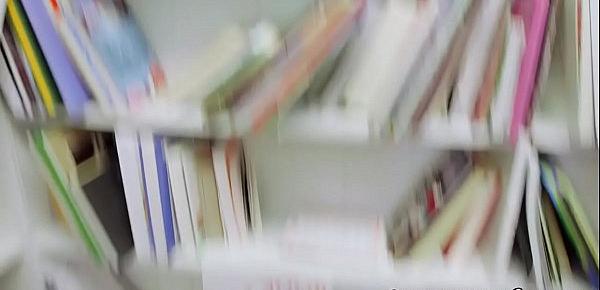  Roundass teen pov fucked in the library